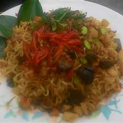 Indomie sambal goreng ati ampela pete